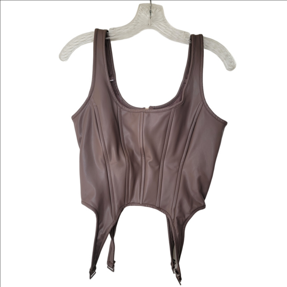 Women's Brown Corset Top